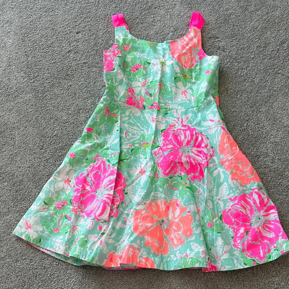 Lilly Pulitzer Kids Dress - Pink, Green, and Orange Floral